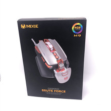 China Factory Seller Usb Computer Notebook Glowing Game Mouse use wired mixie m9 brute force